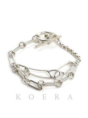 Hermes 925 Sterling Silver Chaine D'ancre Punk PM Bracelet